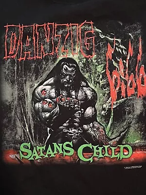 Buy Danzig Satan’s Child Tour Shirt 2000 Size XL Misfits Samhain Dates On Back RARE! • 112.44£