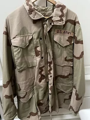 Buy US Army Issue DCU M65 Field Jacket Desert Cold Weather Size Medium Regular • 40£