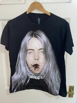 Buy Billie Eilish Mens XS Black Short Sleeved T-shirt (Ex Cond) • 16.99£