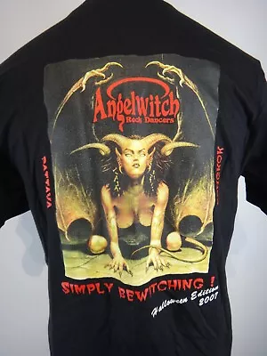 Buy Angel Witch Dancers T Shirt Mens Medium Black Graphic Vintage Bangkok Thailand • 29.99£