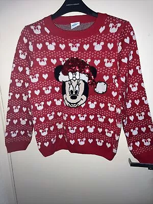 Buy Girls Mickey Mouse Christmas Jumper Age 11 By TU • 4.99£