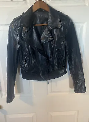 Buy Women Junior's Black Riverdale Southside Serpents Show Faux Leather Jacket • 20.79£