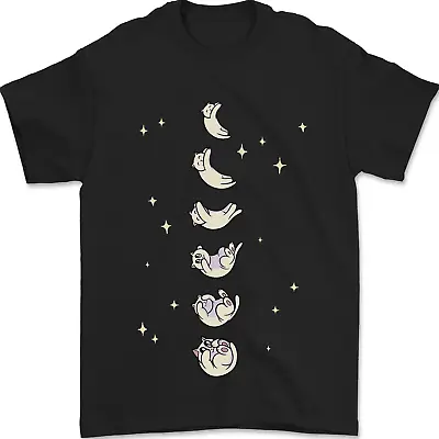 Buy Cat Moon Cycles Phases Full Supermoon Mens T-Shirt 100% Cotton • 8.49£