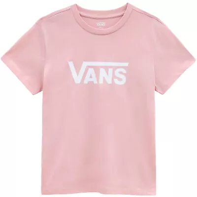 Buy Vans Womens Drop V  Short Sleeve Crew Neck Large Logo Cotton T-Shirt Top Tee • 24.95£