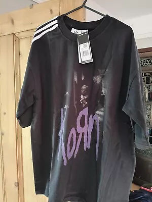 Buy Adidas X Korn Graphic T-Shirt Black - Size Small Life Is Peachy New Bnwt • 70£