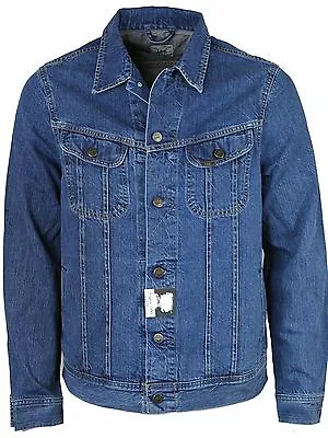 Buy Ex Lee Men's Denim Jacket Jean Coat Classic Western Trucker Vintage Size M-XL UK • 18.99£