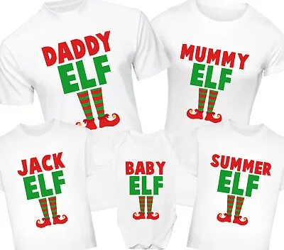 Buy Christmas Elf Personalised T-Shirt Any Text Family Adult Kids Elves Tshirt Gift • 8.99£