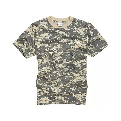 Buy Army T Shirt Military Combat US American Digital ACU Short Sleeve Cotton Tee Top • 9.49£