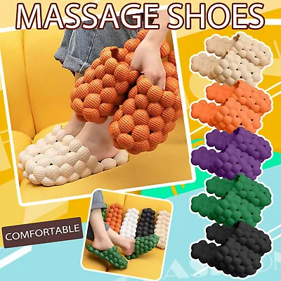 Buy Men,s Women Massage Bubble Slides Slippers Funny Lychee Non-slip Spa Slippers * • 17.21£
