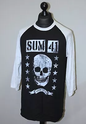 Buy Sum 41 Tour 2016 Mens Rock Long Sleeves Cotton Shirt Size XL • 35.99£
