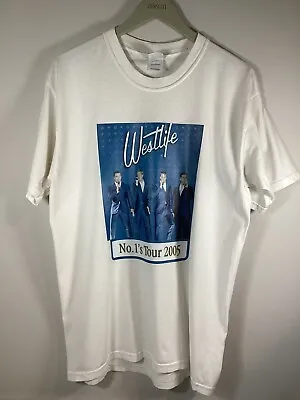 Buy Westlife No.1’s Tour 2005 T-Shirt Size Large, Boy Band, Music • 8.49£