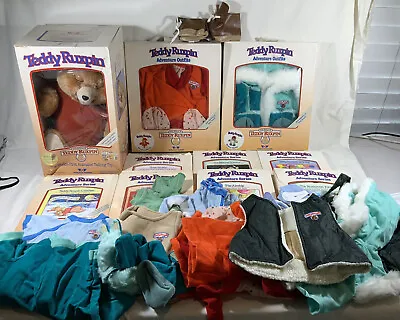 Buy Original Teddy Ruxpin-Worlds Of Wonder Huge Lot-Clothes-Books-Tapes-WOW  • 279.08£