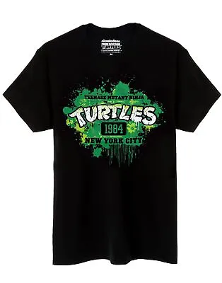 Buy Teenage Mutant Ninja Turtles T-Shirt Mens TMNT 1984 Comic Black Top • 16.95£