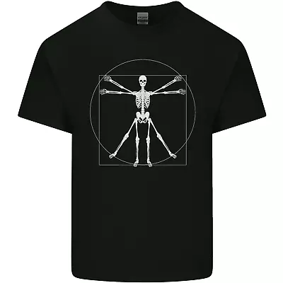 Buy Vitruvian Skeleton Halloween Skull Funny Mens Cotton T-Shirt Tee Top • 11.75£