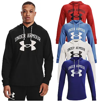 Buy Under Armour Mens Rival Terry Big Logo Pullover Sweatshirt Cotton Hoodie UA • 34.95£