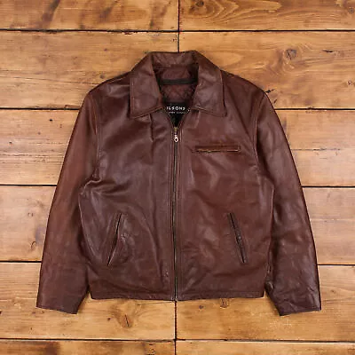 Buy Vintage Wilsons Leather Jacket S Brown Zip • 69.99£