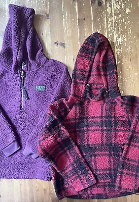 Buy Victoria's Secret PINK Lot Of 2 Sweatshirts Hoodies (purple M & Red Plaid Small) • 12.31£