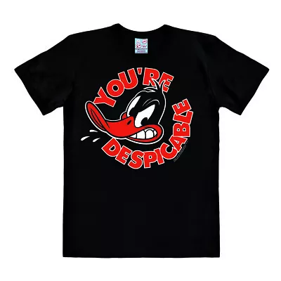 Buy LOGOSHIRT - Looney Tunes - Daffy Duck - You're Despicable - Print T-shirt, Black • 35.94£