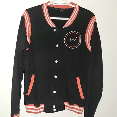 Buy Twenty One Pilots Varsity Jacket Size Junior Size 2XL Black Red Rock Band READ • 26.48£