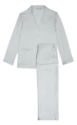 Buy Silk Pyjama Set Pale Celestial Blue. Size SMALL • 85£