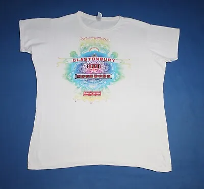 Buy 2011 Glastonbury Festival Shirt Elbow Pendulum Paolo Nutini Women's Tee 2XL • 28.44£