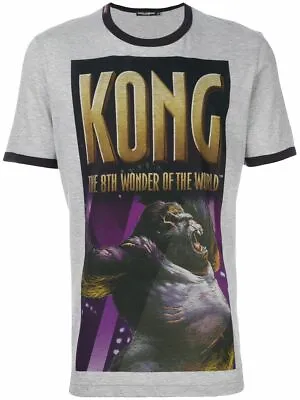 Buy Dolce & Gabbana King Kong Print Cotton T-shirt Size IT 48 - M • 199.99£