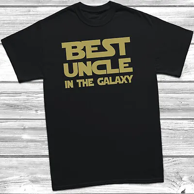 Buy Best Uncle In The Galaxy Funny Mens T-Shirt Tee Gift Present Xmas Fathers Day • 8.99£