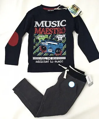 Buy NWT Lot Of 2 Boys Carter’s Pants Size 4/5, Music Stereo Long Sleeve Top Sz 5 • 12.63£