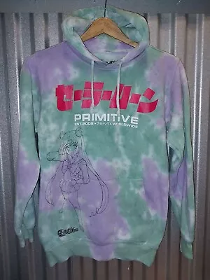 Buy PRIMITIVE X SAILOR MOON Washed Tie Dye Hoodie Sweatshirt Women's XSmall Anime • 38.60£