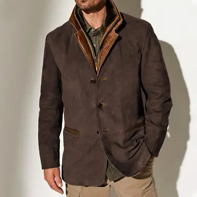Buy Men's Casual Winter Leather Jacket • 38.35£