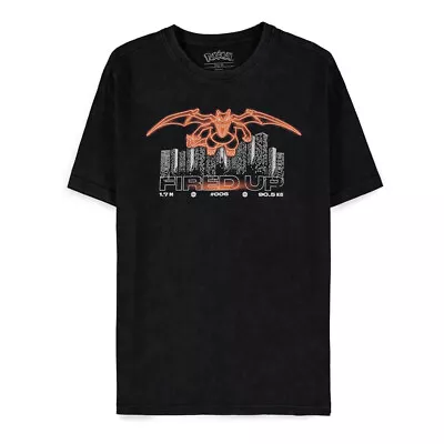 Buy POKEMON Charizard Fired Up T-Shirt, Male, Large, Black (TS735310POK-L) • 22.03£