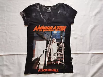 Buy Annihilator - Alice In Hell Woman's Psychedelic T-shirt (S) Thrash Metal Razor • 28.34£