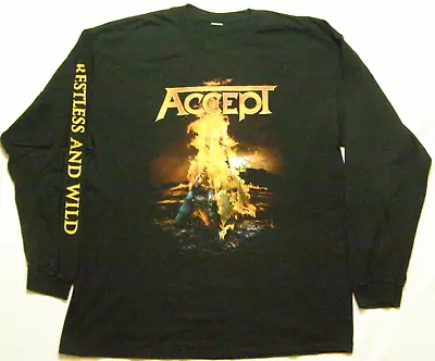 Buy ACCEPT  Restless And Wild  Vintage Metal Music T-shirt Size XL-XXL • 23.99£