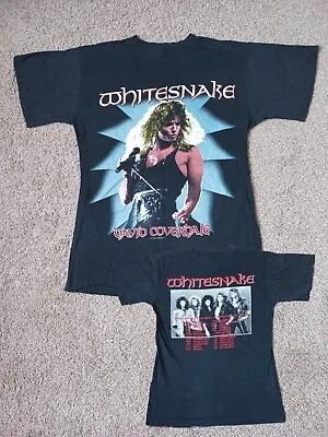 Buy Vintage Whitesnake 1987/88 Tour T-Shirt - USA Size M - Rock - ACDC Deep Purple • 79.99£