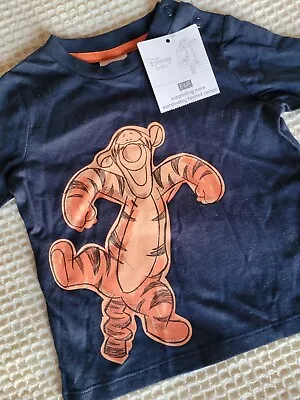Buy Disney Baby Top T-shirt 6-9 Months Tigger Brand New  • 4£