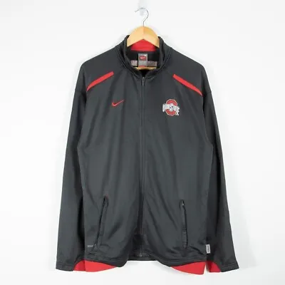 Buy Nike Men's Ohio State Track Jacket NCAA College Sports USA Football Grey Medium • 14.99£
