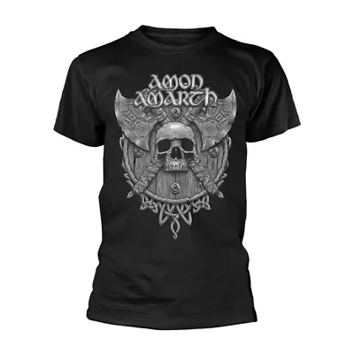 Buy Amon Amarth Grey Skull T-shirt, Front & Back Print • 18.13£
