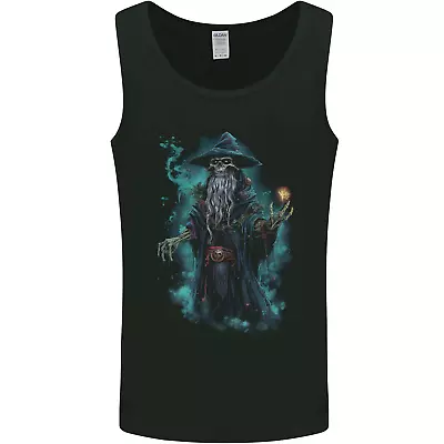 Buy Fantasy Wizard Warlock Skull Mens Vest Tank Top • 9.99£