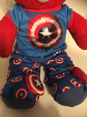 Buy Build A Bear Avengers Captain America Outfit Top Trousers Shoes Clothes • 6£