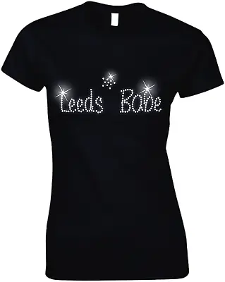 Buy LEEDS Babe Ladies Crystal T Shirt  - Hen Night Party - 60s 70s 80s 90s All Size • 9.99£