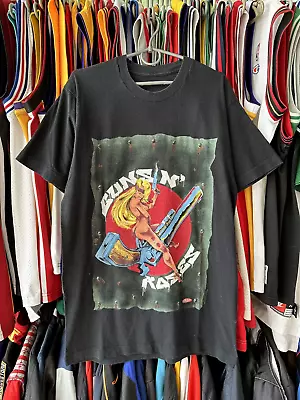 Buy Vintage 1991-92 Guns N Roses Conart Lady Brockum Tee Shirt Men's Size M • 264.99£