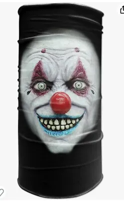 Buy IT Clown Horror Snood Tubular Neck Warmer Bandana Scary Scarf Pennywise Mask • 2.99£