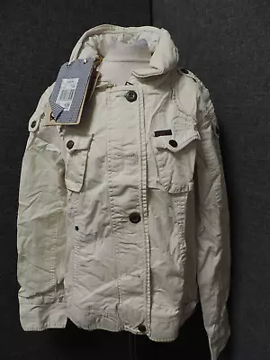 Buy Khujo AUSTIN Light Jacket Used White UK XL LN122 MM 03 • 89.99£