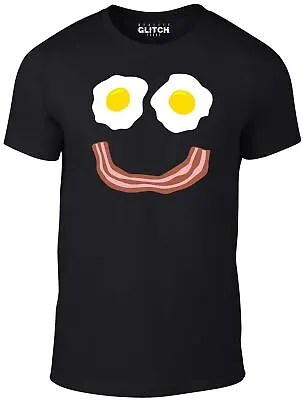 Buy Bacon And Eggs Smile T-Shirt - Funny T Shirt Retro Joke Breakfast Happy Face • 12.99£
