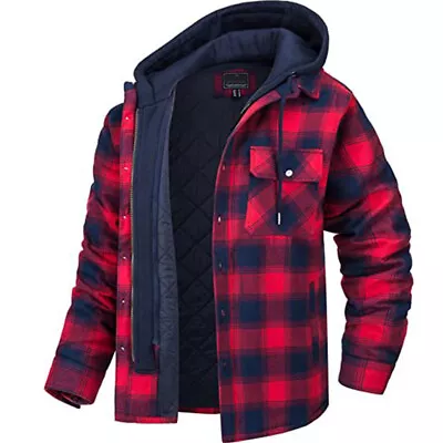 Buy New Mens Padded Quilted Lined Shirt Lumberjack Fleece Jacket Flannel Warm Work • 53.57£