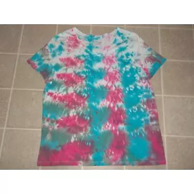 Buy Ladies V-Neck Tie Dye T-Shirt NWOT Plus Size 3XL • 18.89£