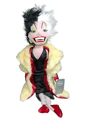 Buy Disney Store Cruella De Vil Plush 22” Doll Villain Fur Coat Cruella DeVille • 28.92£