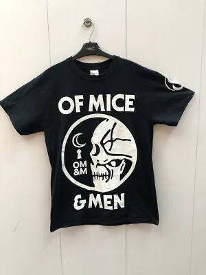 Buy Men's Black Short Sleeve Gildan  T-Shirt, OM&M (Of Mice & Men), Size M- Medium  • 10£