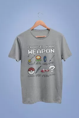 Buy Funny Gamer T Shirt Weapon Choice Gaming Themed Tshirt Vide Gaming Gift Idea • 9.77£