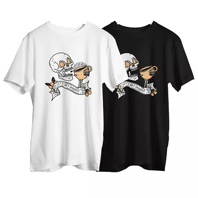 Buy T-Shirt Unisex Lets Get Spooked Printed Halloween Skeleton Short Sleeve Tee Top • 14.95£